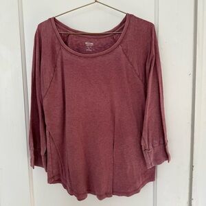 Mossimo red long sleeve crew